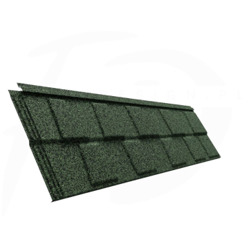 Polar - pokrycie dachowe z kruszywem skalnym kolor zielony Jade